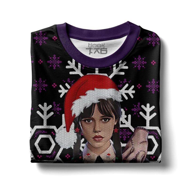 Hooktab I'm Not Merry Wednesday Ugly Christmas Sweater Hooktab I'm Not Merry Wednesday Ugly Christmas Sweater