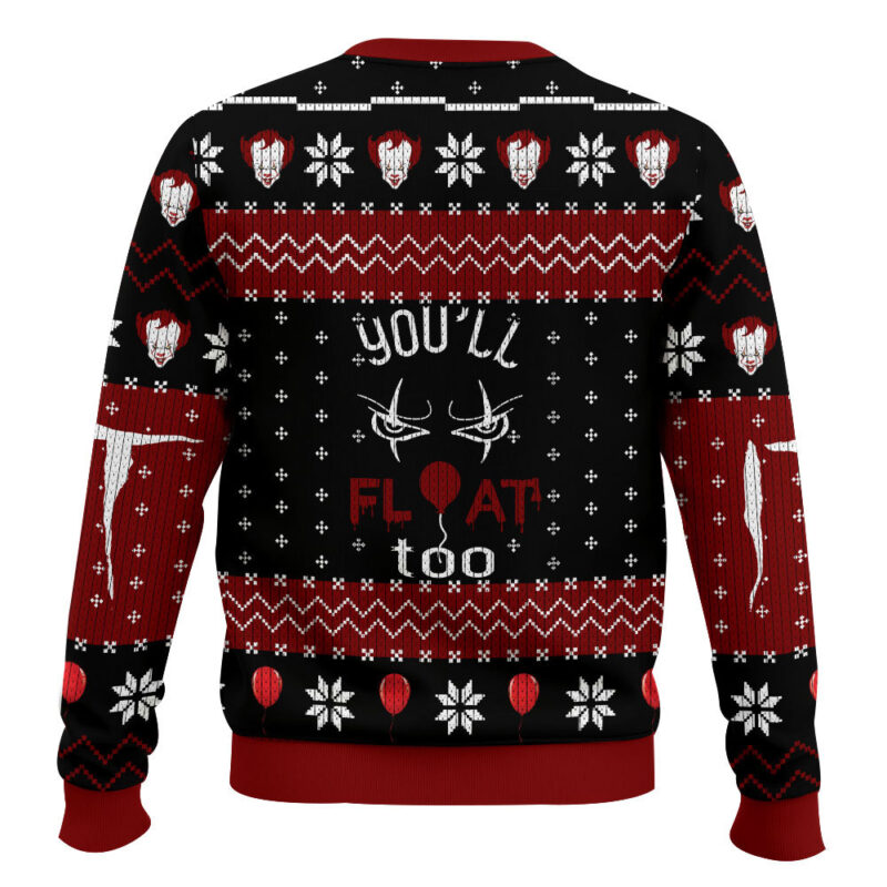 Hooktab I'm Pennywise It Ugly Christmas Sweater Hooktab I'm Pennywise It Ugly Christmas Sweater