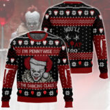 Hooktab I'm Pennywise It Ugly Christmas Sweater