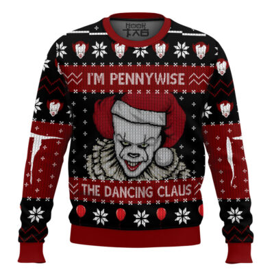 Hooktab I'm Pennywise It Ugly Christmas Sweater