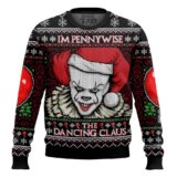 Hooktab I'm Pennywise The Dancing Claus It Ugly Christmas Sweater