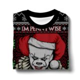 Hooktab I'm Pennywise The Dancing Claus It Ugly Christmas Sweater