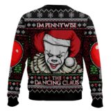 Hooktab I'm Pennywise The Dancing Claus It Ugly Christmas Sweater