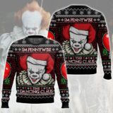 Hooktab I'm Pennywise The Dancing Claus It Ugly Christmas Sweater