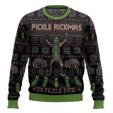 Hooktab I'm Pickle Rick And Morty Ugly Christmas Sweater