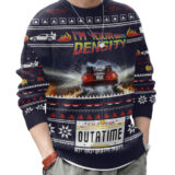 Hooktab I'm Your Density Back To The Future Ugly Christmas Sweater