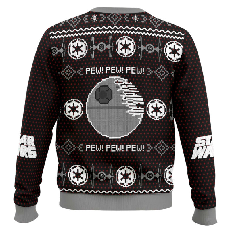 Hooktab Imperial Pew Pew Pew Star Wars Ugly Christmas Sweater Hooktab Imperial Pew Pew Pew Star Wars Ugly Christmas Sweater