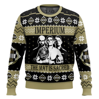 Hooktab Imperium The Mat Is Sacred Gunther WWE Ugly Christmas Sweater
