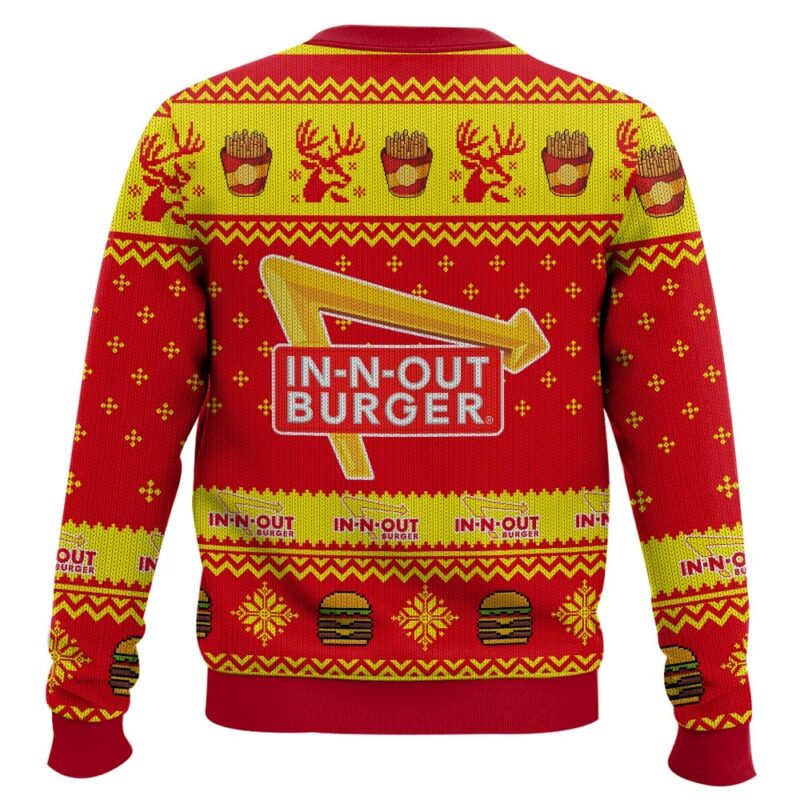 Hooktab In-N-Out Burger Ugly Christmas Sweater Hooktab In-N-Out Burger Ugly Christmas Sweater