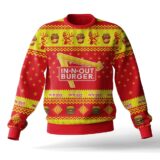 Hooktab In-N-Out Burger Ugly Christmas Sweater