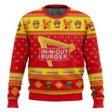 Hooktab In-N-Out Burger Ugly Christmas Sweater