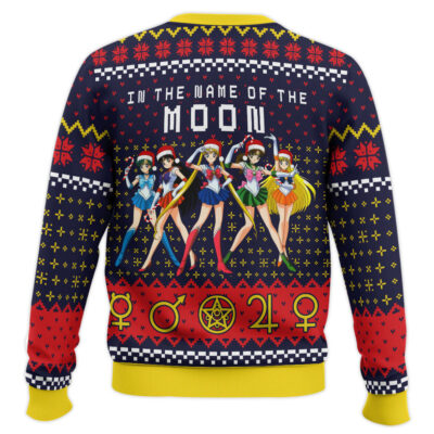 Hooktab In The Name Of The Moon Sailor Moon Ugly Christmas Sweater