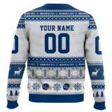 Hooktab Indianapolis Colts - Custom Name And Number Ugly Sweater