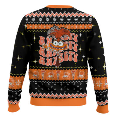 Hooktab Inside Out Anxiety Ugly Christmas Sweater