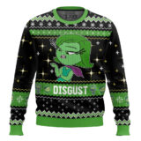 Hooktab Inside Out Disgust Ugly Christmas Sweater