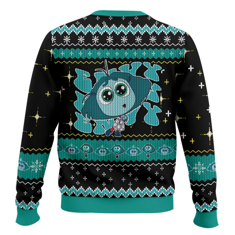Hooktab Inside Out Envy Ugly Christmas Sweater Hooktab Inside Out Envy Ugly Christmas Sweater