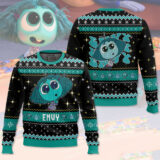 Hooktab Inside Out Envy Ugly Christmas Sweater