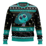 Hooktab Inside Out Envy Ugly Christmas Sweater
