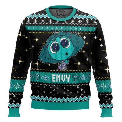 Hooktab Inside Out Envy Ugly Christmas Sweater