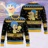 Hooktab Inside Out Joy Ugly Christmas Sweater