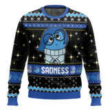Hooktab Inside Out Sadness Ugly Christmas Sweater