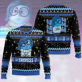 Hooktab Inside Out Sadness Ugly Christmas Sweater