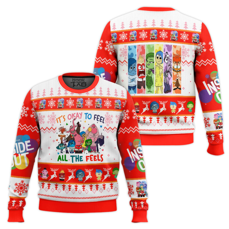 Hooktab Inside Out Ugly Christmas Sweater Hooktab Inside Out Ugly Christmas Sweater
