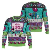 Hooktab Invader Zim Merry Jingly Ugly Christmas Sweater