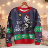 Hooktab Is This Jolly Enough Jack Skellington Ugly Christmas Sweater