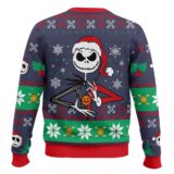 Hooktab Is This Jolly Enough Jack Skellington Ugly Christmas Sweater