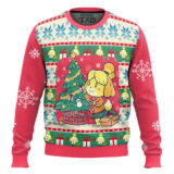 Hooktab Isabelle Animal Crossing Ugly Christmas Sweater