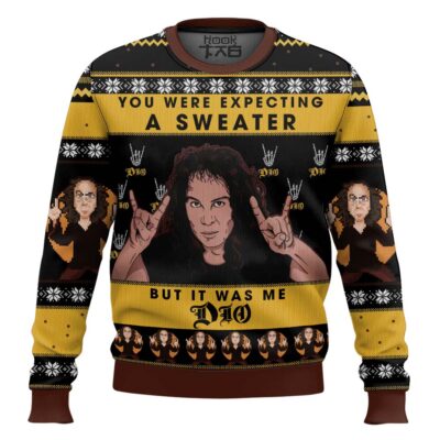 Hooktab It Was Me Dio Ronnie James Dio Ugly Christmas Sweater