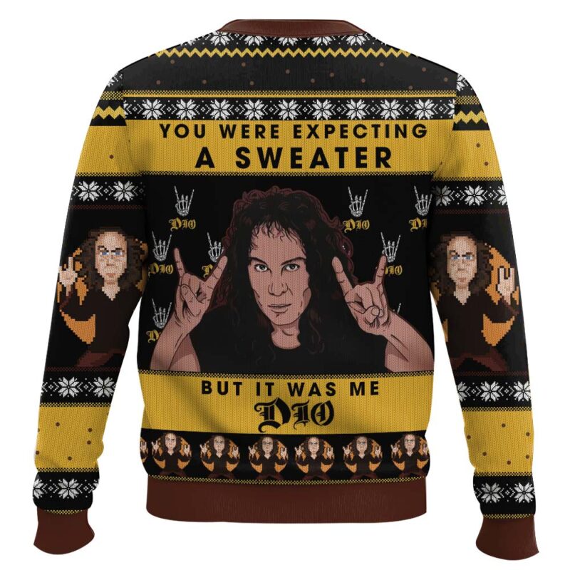 Hooktab It Was Me Dio Ronnie James Dio Ugly Christmas Sweater Hooktab It Was Me Dio Ronnie James Dio Ugly Christmas Sweater