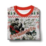 Hooktab It’s A Wonderful Life George And Mary Ugly Christmas Sweater