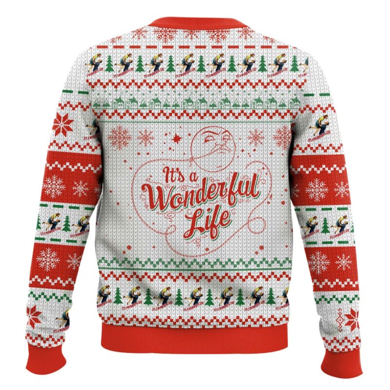 Hooktab It’s A Wonderful Life George And Mary Ugly Christmas Sweater Hooktab It’s A Wonderful Life George And Mary Ugly Christmas Sweater