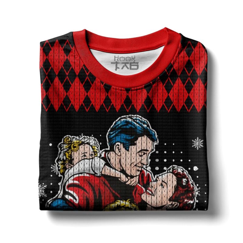 Hooktab It’s A Wonderful Life Ugly Christmas Sweater Hooktab It’s A Wonderful Life Ugly Christmas Sweater