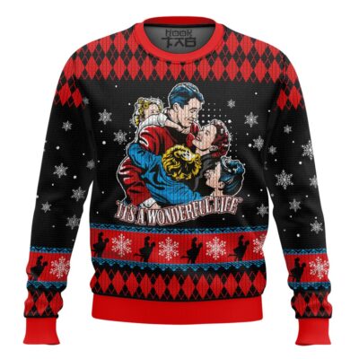 Hooktab It’s A Wonderful Life Ugly Christmas Sweater