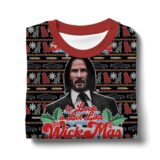Hooktab It's Beginning To Look A Lot Like Wickmas John Wick Ugly Christmas Sweater