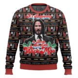 Hooktab It's Beginning To Look A Lot Like Wickmas John Wick Ugly Christmas Sweater