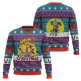 Hooktab It's Christmas Aaahh!!! Real Monsters Ugly Christmas Sweater
