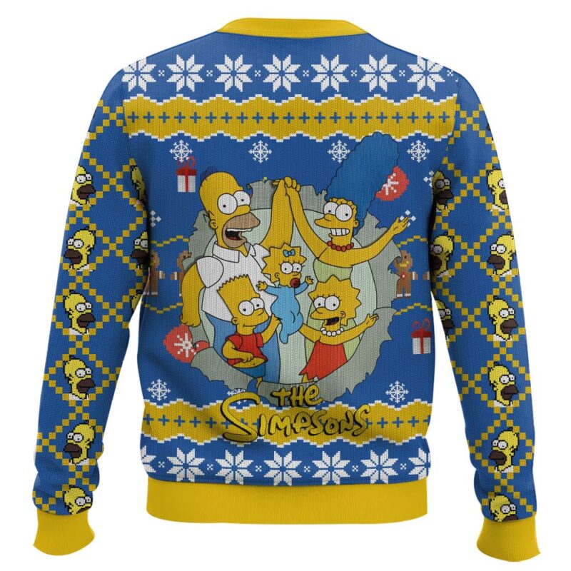 Hooktab It’s Christmas O’clock Time Anytime Homer Simpson Ugly Christmas Sweater Hooktab It’s Christmas O’clock Time Anytime Homer Simpson Ugly Christmas Sweater