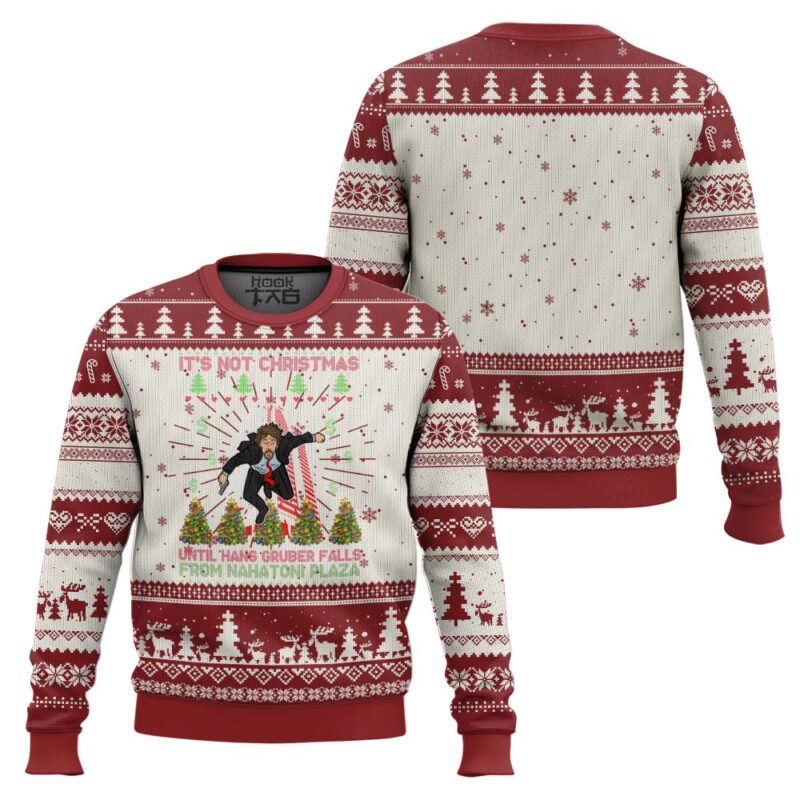 Hooktab It’s Not Christmas Until Hans Gruber Falls Die Hard Ugly Christmas Sweater Hooktab It’s Not Christmas Until Hans Gruber Falls Die Hard Ugly Christmas Sweater