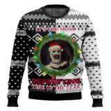 Hooktab It's The Most Terrifying Time Of The Year Ugly Christmas Sweater