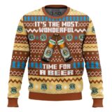 Hooktab It’s The Most Wonderful Time For A Augustiner Bräu Ugly Christmas Sweater