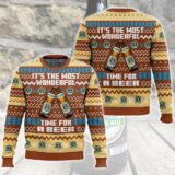 Hooktab It’s The Most Wonderful Time For A Augustiner Bräu Ugly Christmas Sweater