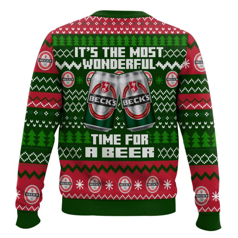Hooktab It’s The Most Wonderful Time For A Beck's Ugly Christmas Sweater Hooktab It’s The Most Wonderful Time For A Beck's Ugly Christmas Sweater