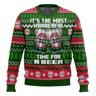 Hooktab It’s The Most Wonderful Time For A Beck's Ugly Christmas Sweater