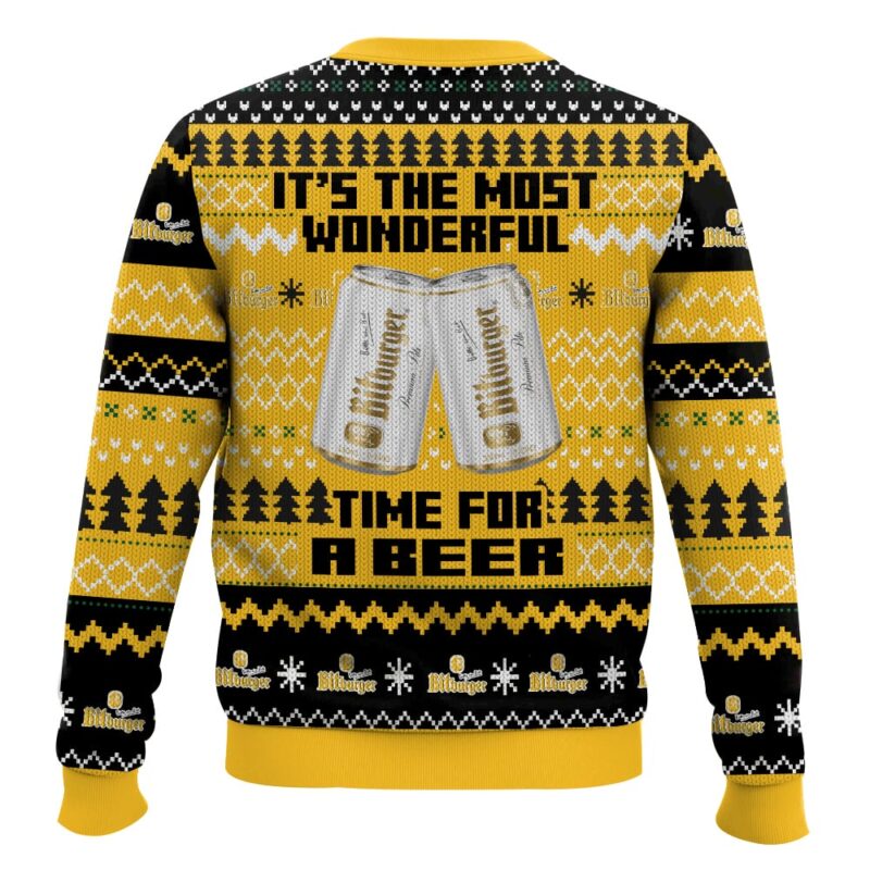 Hooktab It’s The Most Wonderful Time For A Bitburger Ugly Christmas Sweater Hooktab It’s The Most Wonderful Time For A Bitburger Ugly Christmas Sweater