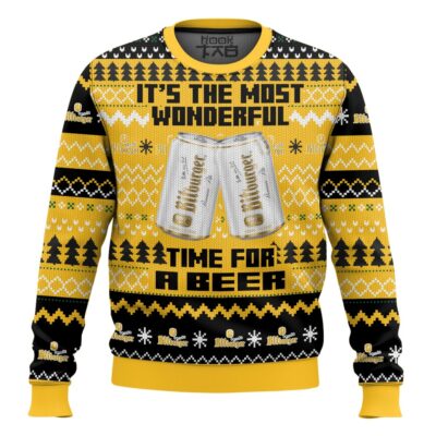 Hooktab It’s The Most Wonderful Time For A Bitburger Ugly Christmas Sweater