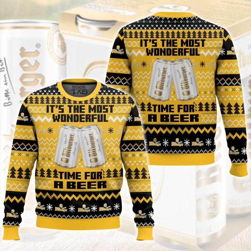 Hooktab It’s The Most Wonderful Time For A Bitburger Ugly Christmas Sweater Hooktab It’s The Most Wonderful Time For A Bitburger Ugly Christmas Sweater